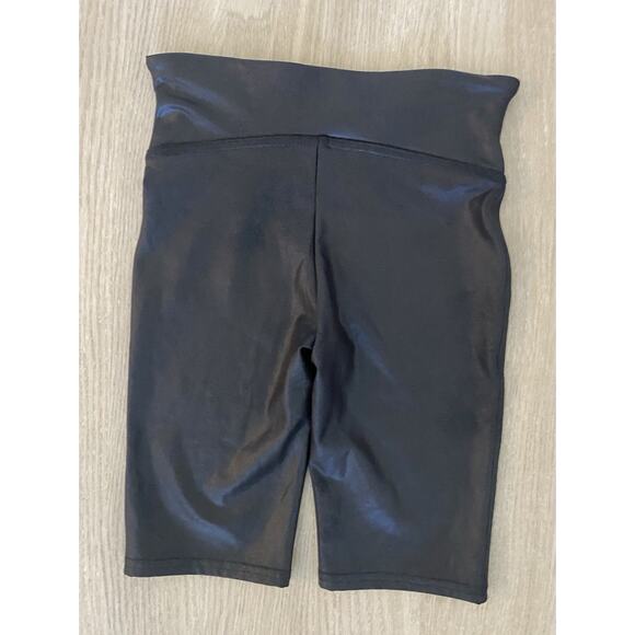 NWT Spanx Faux Leather Biker Shorts Black Women's Size XS - Picture 6 of 12